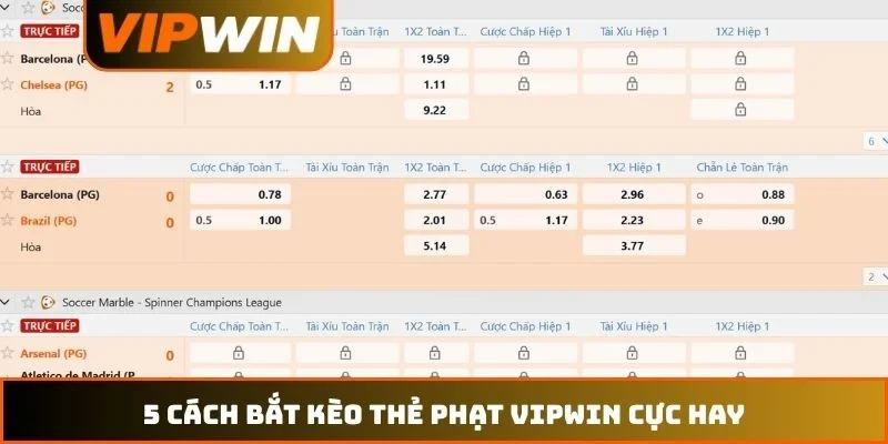 5 cách bắt kèo thẻ phạt VIPWIN cực hay