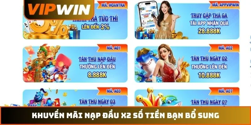 Khuyến Mãi Nạp Đầu – Bí Quyết Tối Ưu Nguồn Vốn Năm 2026 1 Khuyến mãi nạp đầu x2 số tiền bạn bổ sung